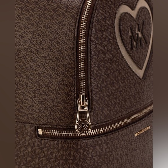 MICHAEL KORS Embossed Heart Logo Backpack - Picture 3 of 3